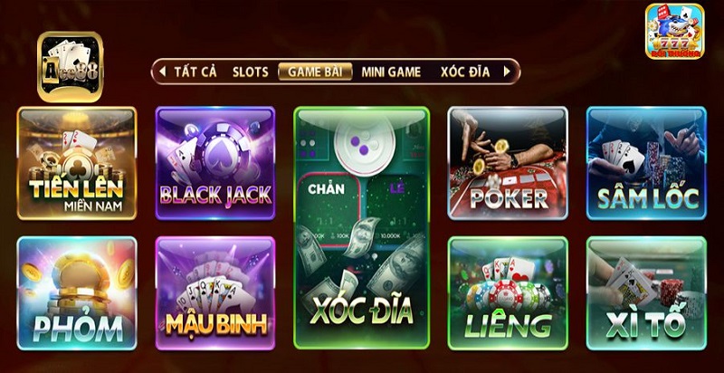 Những trò chơi có tại Ace88/ACE88 Club