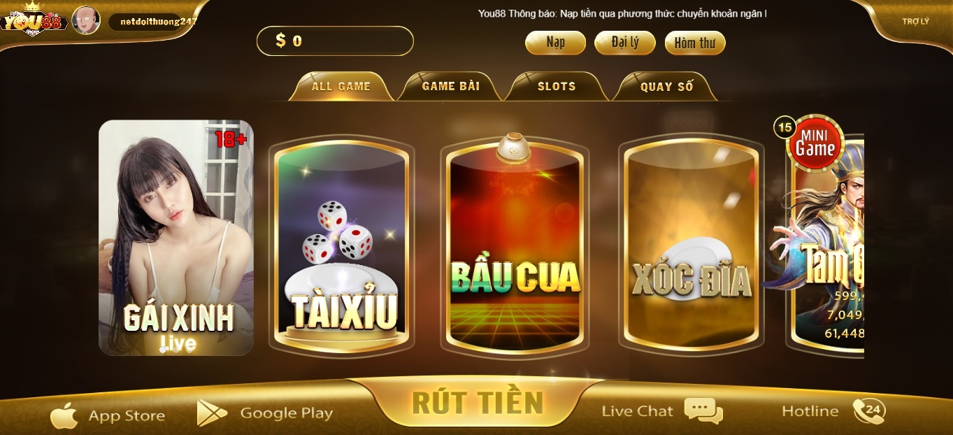 Giới thiệu về cổng game You88