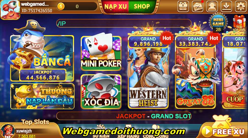 Giới thiệu về game Bắn cá xu vàng 777